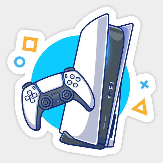 Game Console Playstation Sticker TeePublic